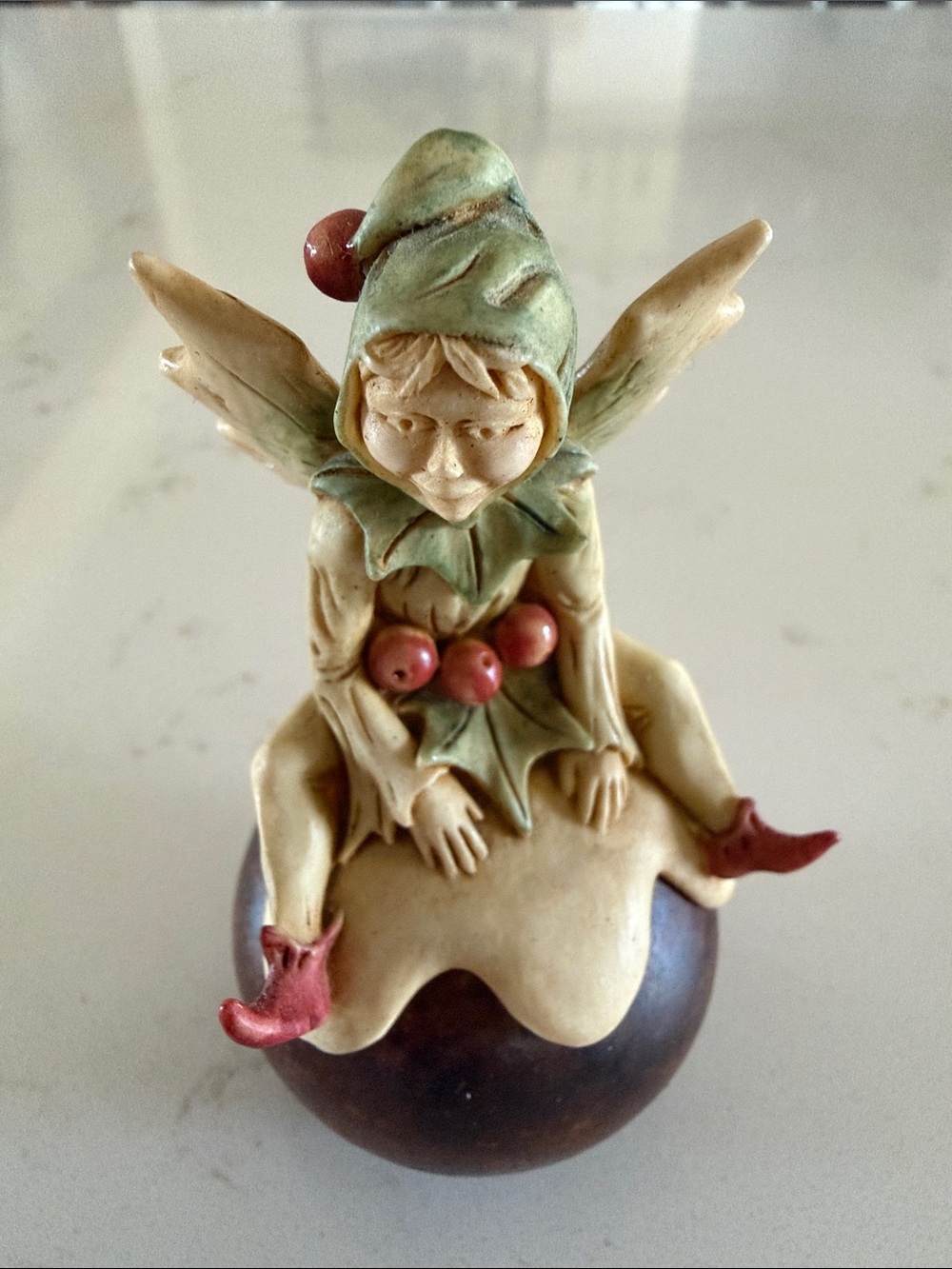 Adam Binder 1999 Christmas Fairy Box Figurine (Rare)